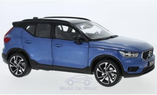 Diecast model cars Volvo XC40 Base 40 metallic blue 2018 1/18 Paudi