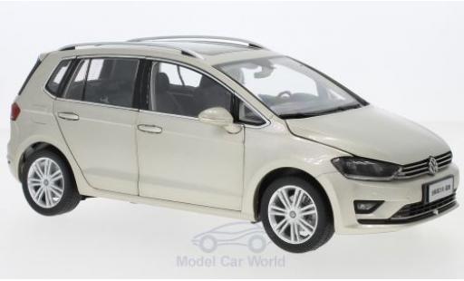 Diecast model cars Volkswagen Golf Sportsvan Base Sportsvan metallic beige 2018 1/18 Paudi
