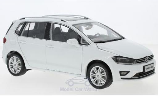 Diecast model cars Volkswagen Golf Sportsvan Base Sportsvan white 2018 1/18 Paudi