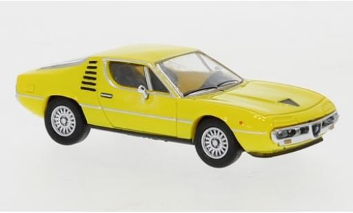 Diecast model cars Alfa Romeo Montreal gt yellow 1970 1/87 PCX87