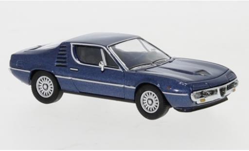 Diecast model cars Alfa Romeo Montreal gt metallic blue 1970 1/87 PCX87