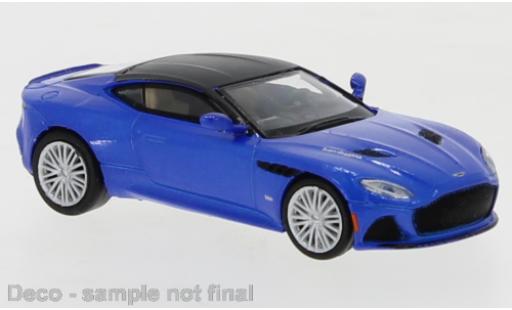 Diecast model cars Aston Martin DBS superleggera metallic blue 2019 1/87 PCX87