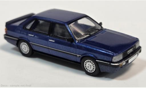 Diecast model cars Audi 90 berline metallise blue 1984 1/87 PCX87