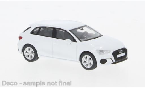 Diecast model cars Audi A3 sportback (8Y) white 2022 1/87 PCX87