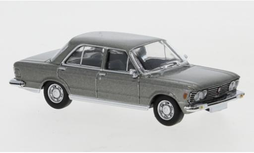 Diecast model cars Fiat 130 Limousine metallic grey 1969 1/87 PCX87