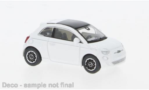 Diecast model cars Fiat 500 Elettrica e white 2022 1/87 PCX87