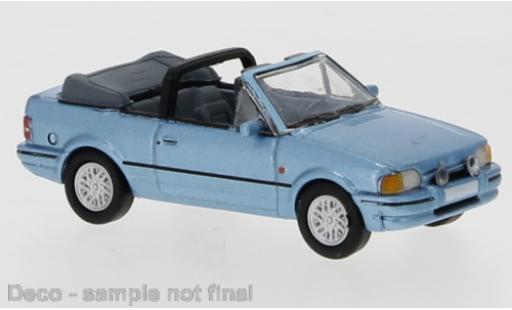 Diecast model cars Ford Escort Cabriolet IV Convertible metallic blue 1986 1/87 PCX87