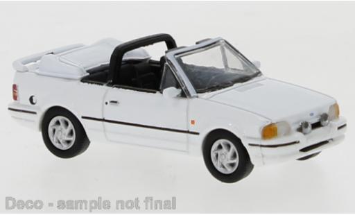 Diecast model cars Ford Escort Cabriolet IV Convertible white 1986 1/87 PCX87