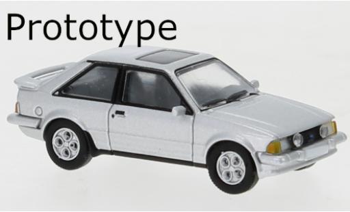 Diecast model cars Ford Escort XR3 MK III grey 1981 1/87 PCX87