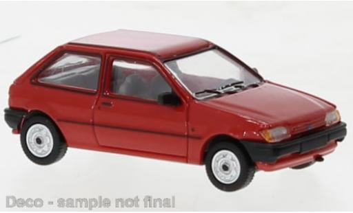 Diecast model cars Ford Fiesta Berline MK III red 1989 1/87 PCX87
