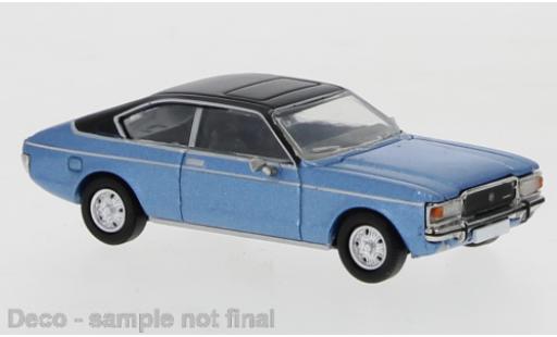 Diecast model cars Ford Granada Coupe MK I metallic blue/matt-black 1974 1/87 PCX87