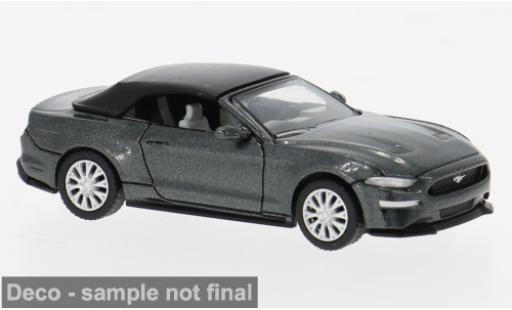 Diecast model cars Ford Mustang Convertible VI grey 2020 1/87 PCX87
