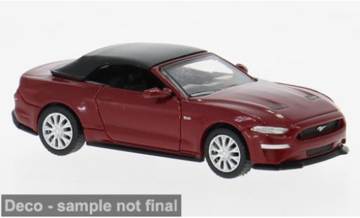 Diecast model cars Ford Mustang Convertible VI red 2020 1/87 PCX87