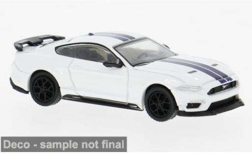 Diecast model cars Ford Mustang Mach 1 VI I white/blue 2020 :87 1/87 PCX87