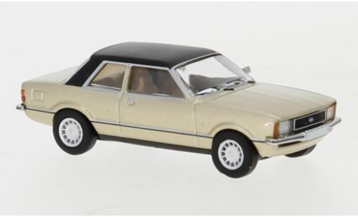 Diecast model cars Ford Taunus TC2 metallic beige/matt-black 1976 1/87 PCX87