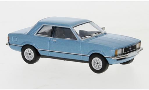 Diecast model cars Ford Taunus TC2 metallic blue 1976 1/87 PCX87