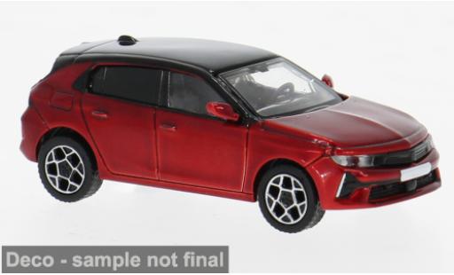Diecast model cars Opel Astra Base L red/black 2021 1/87 PCX87