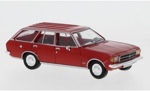 Diecast model cars Opel Rekord D Caravan red 1972 1/87 PCX87