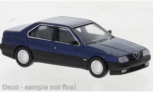 Diecast model cars Alfa Romeo 164 berlina metallise blue 1987 1/87 PCX87
