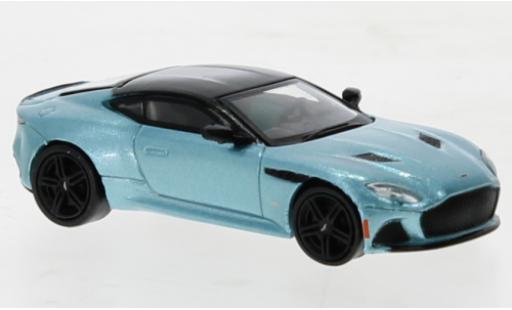 Diecast model cars Aston Martin DBS superleggera metallise blue 2019 1/87 PCX87