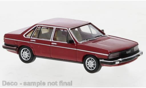 Diecast model cars Audi 100 berline (C2) red 1979 1/87 PCX87