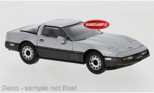 Diecast model cars Chevrolet Corvette Coupe C4 d/metallise grey 1984 1/87 PCX87