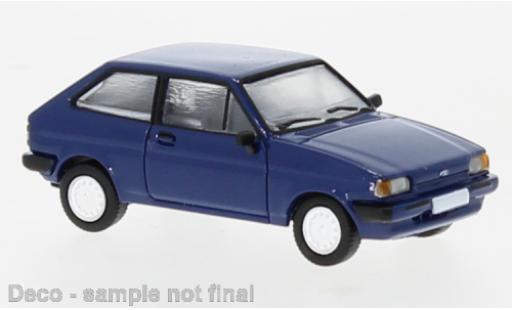Diecast model cars Ford Fiesta Berline MK II blue 1985 1/87 PCX87