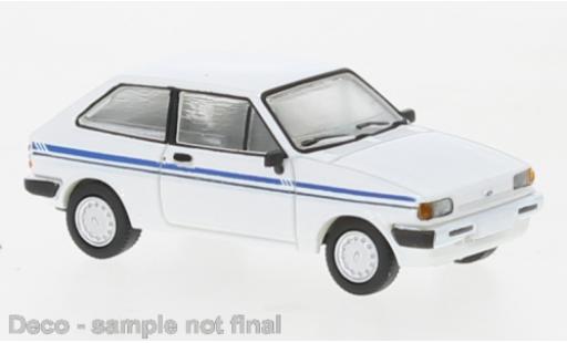 Diecast model cars Ford Fiesta Holiday MK II white 1985 1/87 PCX87