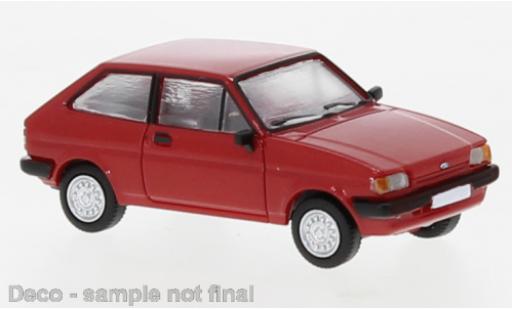 Diecast model cars Ford Fiesta Berline MK II red 1985 1/87 PCX87