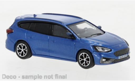 Diecast model cars Ford Focus ST Turnier metallise blue 2020 1/87 PCX87