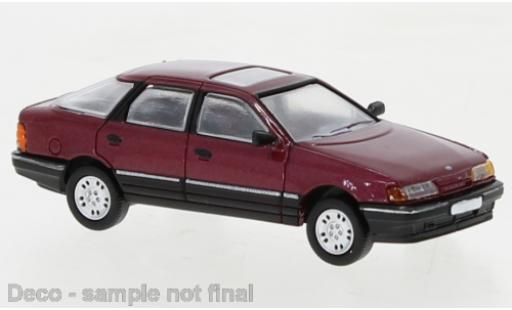 Diecast model cars Ford Scorpio Berline metallise red fonc&Atilde;&copy; 1985 1/87 PCX87