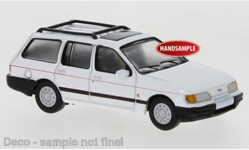 Diecast model cars Ford Sierra Turnier white 1987 1/87 PCX87