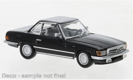 Diecast model cars Mercedes SL Base (R107) metallise black 1985 1/87 PCX87