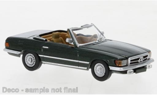 Diecast model cars Mercedes SL Base (R107) metallise green 1971 1/87 PCX87