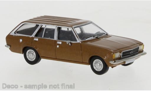 Diecast model cars Opel Rekord D Caravan metallise brown 1972 1/87 PCX87