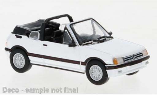 Diecast model cars Peugeot 205 CTI cabriolet white 1986 1/87 PCX87