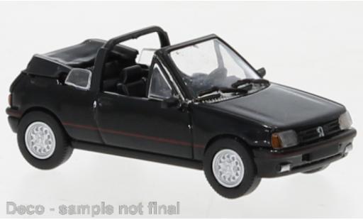 Diecast model cars Peugeot 205 CTI cabriolet black 1986 1/87 PCX87