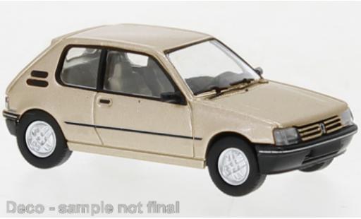 Diecast model cars Peugeot 205 Base metallise beige 1984 1/87 PCX87