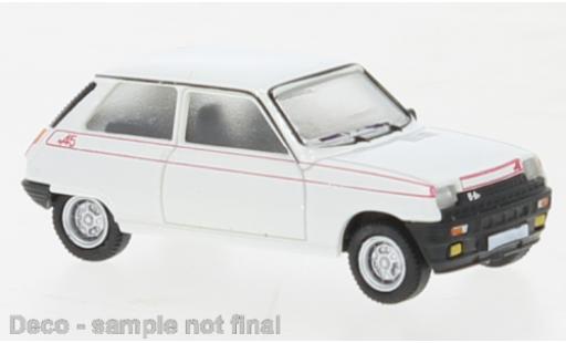 Diecast model cars Renault 5 Alpine white 1980 1/87 PCX87