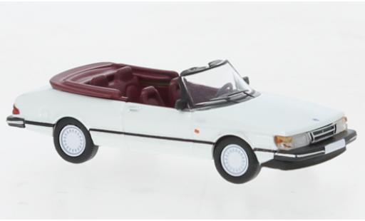 Diecast model cars Saab 900 Cabriolet metallise white 1986 1/87 PCX87