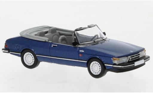 Diecast model cars Saab 900 Cabriolet metallise blue 1986 1/87 PCX87