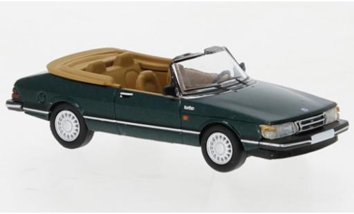 Diecast model cars Saab 900 Cabriolet metallise green 1986 1/87 PCX87
