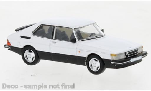 Diecast model cars Saab 900 Turbo white 1986 1/87 PCX87