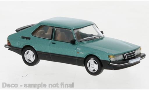 Diecast model cars Saab 900 Turbo metallise green 1986 1/87 PCX87