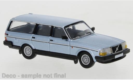 Diecast model cars Volvo 240 GL Estate metallise blue 1989 1/87 PCX87