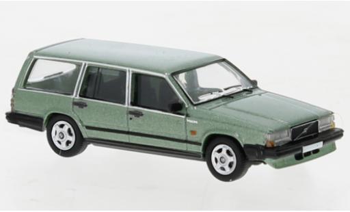 Diecast model cars Volvo 740 Base camionnette metallise la chaux 1985 1/87 PCX87