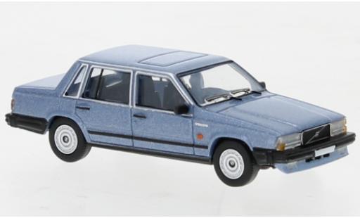Diecast model cars Volvo 740 Base metallise blue 1984 1/87 PCX87
