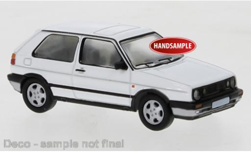 Diecast model cars Volkswagen Golf GTI II white 1990 1/87 PCX87