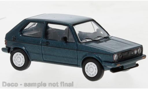 Diecast model cars Volkswagen Golf GTI I Pirelli metallise green 1980 1/87 PCX87