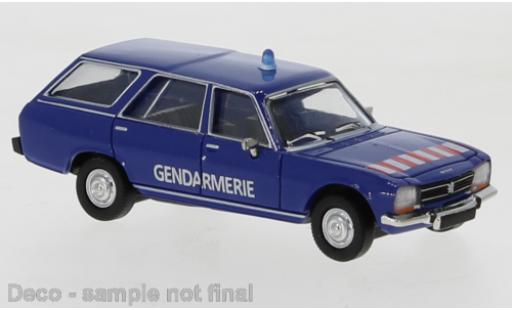 Diecast model cars Peugeot 504 Break Estate blue Gendarmerie (F) 1978 1/87 PCX87